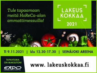 ”Lakeus Kokkaa” event welcomes HoReCa professionals to Seinäjoki on 9 November 2021